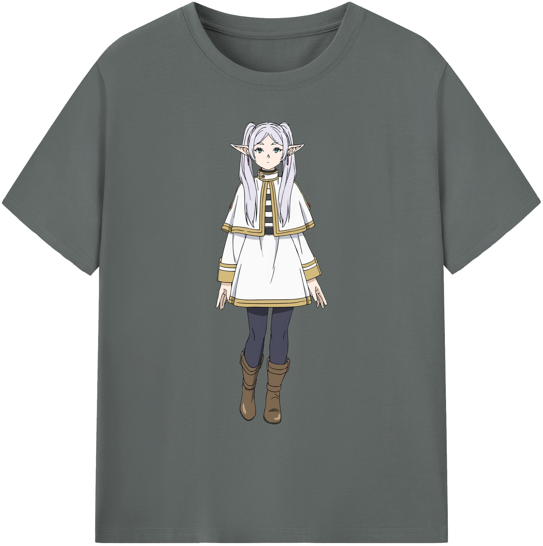 （画像用） 葬送のフリーレン Frieren 綿100％ メンズ半袖Tシャツ｜肌触りやわらか＆通気性